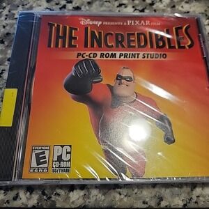 Disney The Incredibles PC-CD ROM Print Studio CD Software Disc Brand New Sealed